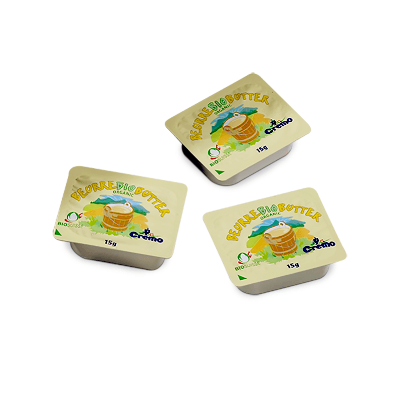 Barquette 48x15 gr Bio (B) carton Cremo